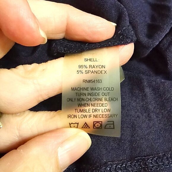 Calvin Klein Indigo Pleated Minimalist Sleeveless Knee Length Casual Dress Sz 6 - Picture 8 of 9